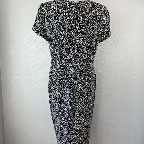 Liz Claiborne Short Sleeve Midi Dress Size 10 EUC - Picture 6 of 10